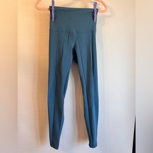 Blue lululemon align leggings size 4, 28”